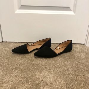 Women’s black two piece ballet flats size 7